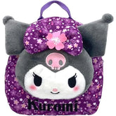 Embrace kawaii culture with this delightful mini backpack, featuring Sanrio’s iconic Kuromi decked in a charming kimono amidst delicate cherry blossom details. This demure yet fashion-foward bag is designed to bring a touch of Japanese elegance to your everyday look. Combining traditional Japanese motifs with modern Sanrio style.
This mini backpack is not just a bag; it's a statement piece for any Kuromi fan or lover of kawaii fashion. Perfect for adding a cute and stylish touch to your wardrobe, it’s also